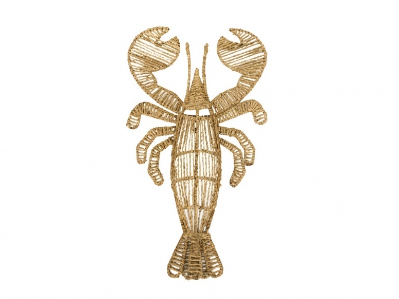 Superior Seagrass Lobster Wall Decor - Eco-friendly Coastal Hanging Ornament